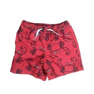 Hanna Andersson (4Y) 🦀 Red Swim Trunks